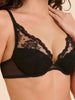 Intrigue Triangle Contour Bra Black Simone Perele