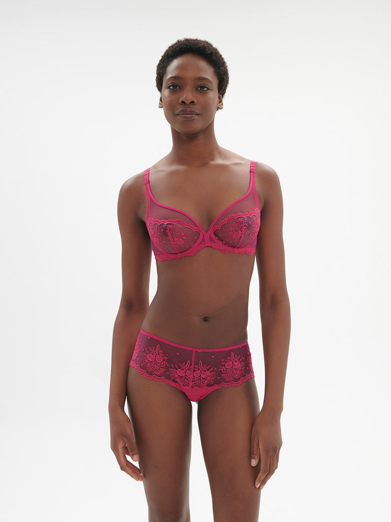 Intrigue Boyshort Panty Disco Pink Simone Perele