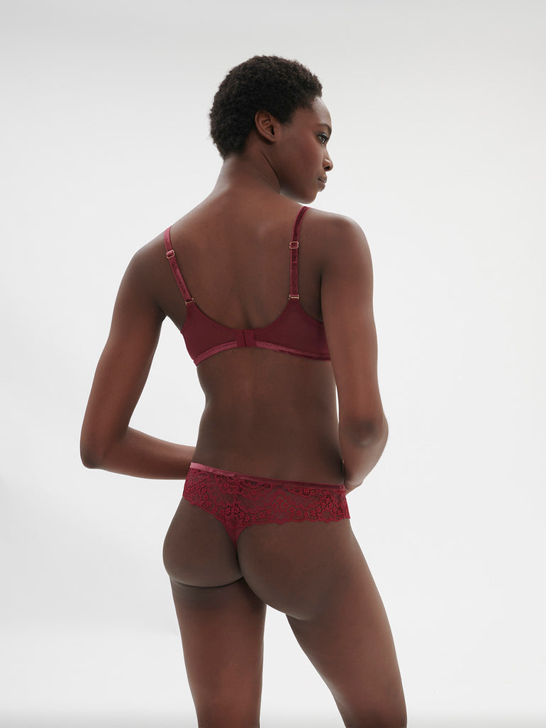 Scenario Full Coverage Plunge Spinel Red Simone Perele