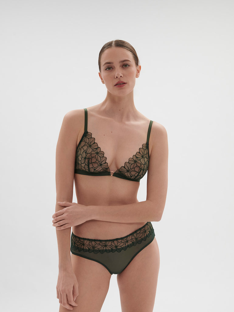 Jeanne Bralette Clover Green Simone Perele