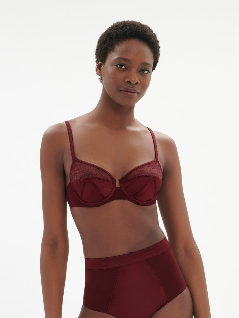 Eve Underwire Bra Dark Red Simone Perele