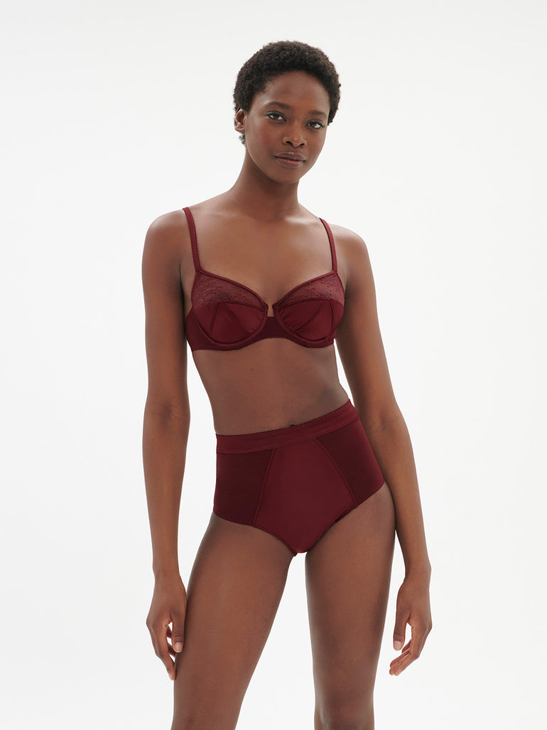 Eve Underwire Bra Dark Red Simone Perele