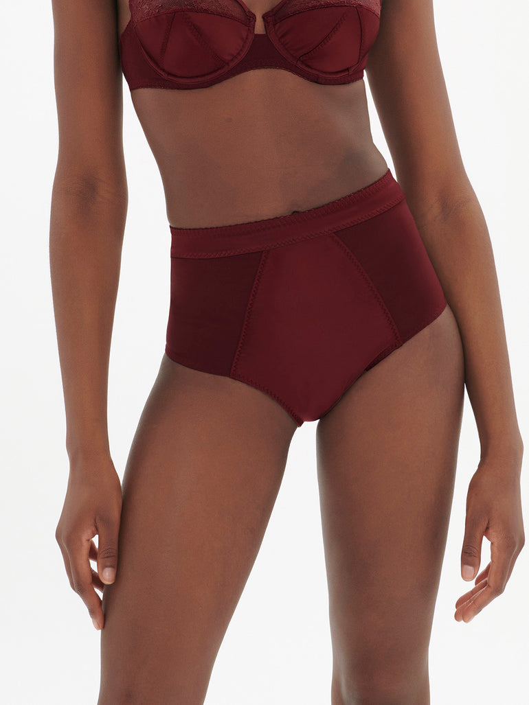 Eve Retro Brief Panty Dark Red Simone Perele