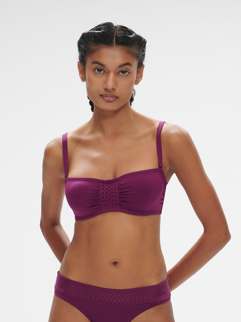 Hoya Underwire Bandeau Swim Blackberry Simone Perele