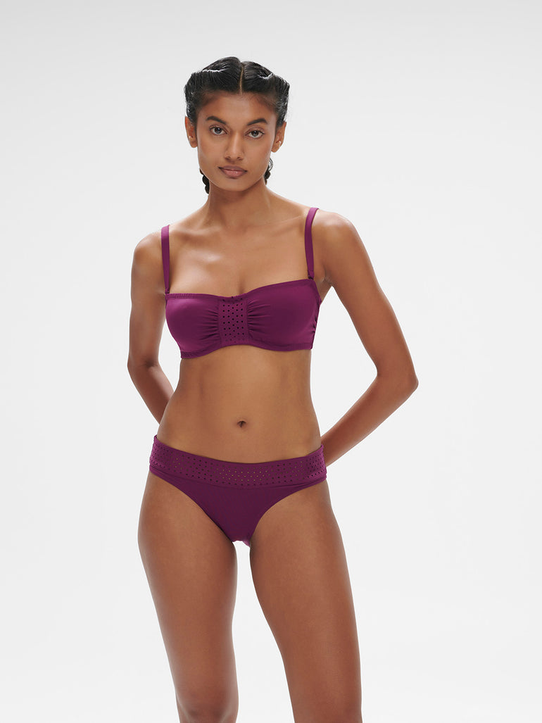 Hoya Underwire Bandeau Swim Blackberry Simone Perele