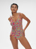 Melia Wireless Padded One Piece Swim Menara Pink Simone Perele