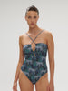 Agathe Wireless One Piece Swim Jungle Night Print Simone Perele