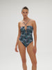 Agathe Wireless One Piece Swim Jungle Night Print Simone Perele