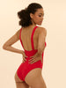 Magnetic Wireless Padded One-Piece - Scarlet