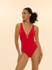 Magnetic Wireless Padded One-Piece - Scarlet