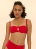 Magnetic Underwire Bandeau - Scarlet
