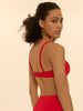 Magnetic Underwire Bandeau - Scarlet