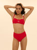 Magnetic Underwire Bandeau - Scarlet