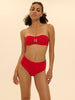 Magnetic Underwire Bandeau - Scarlet