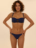 Magnetic Underwire Bandeau - Navy
