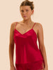 Love Me Silk Top - Opera Red