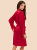 Love Me Silk Long Kimono - Opera Red