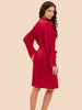 Love Me Silk Long Kimono - Opera Red