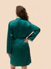 Love Me Silk Long Kimono - Emerald