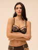Romance Sheer Demi Bra Black Simone Perele 