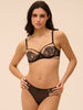 Romance Sheer Demi Bra Black Simone Perele