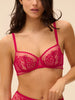 Romance Sheer Demi - Cranberry