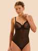 Plume Underwire Bodysuit - Black