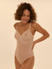 Plume Underwire Bodysuit Shapewear Peau Rose Simone Perele