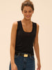 Elise Sleeveless Tank - Black