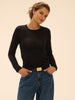Elise Long Sleeve Top - Black