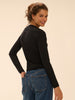 Elise Long Sleeve Top - Black