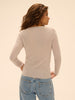 Elise Long Sleeve Top - Heathered Beige