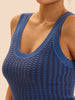 Alma Sleeveless Tank - Midnight