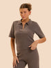 Lea Short Sleeve Top - Chestnut