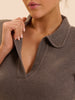 Lea Short Sleeve Top - Chestnut
