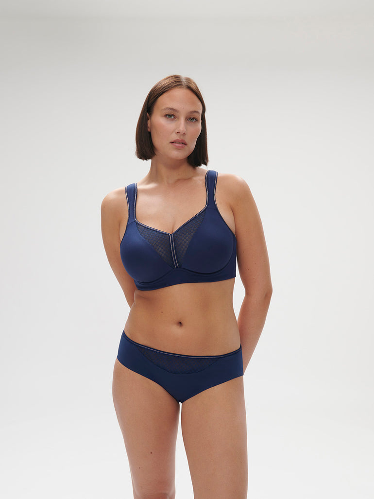 Harmony High Impact Sports Bra w/ Underwire Bra Midnight Blue Simone Perele