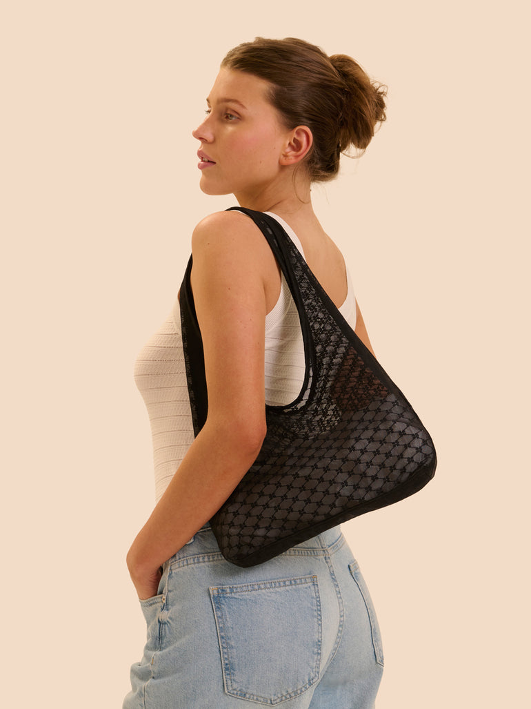 Plume Shoulder Bag Black Simone Perele