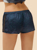 Satin Secrets Short - Feline Blue