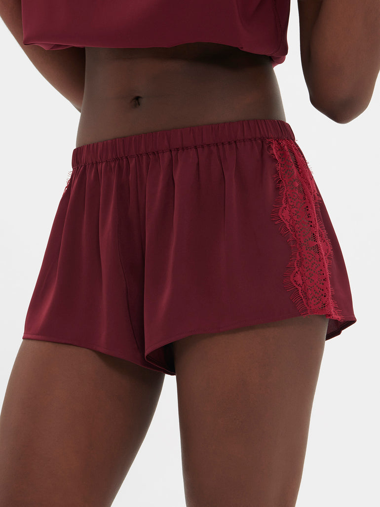 Satin Secrets Short Spinel Red Simone Perele