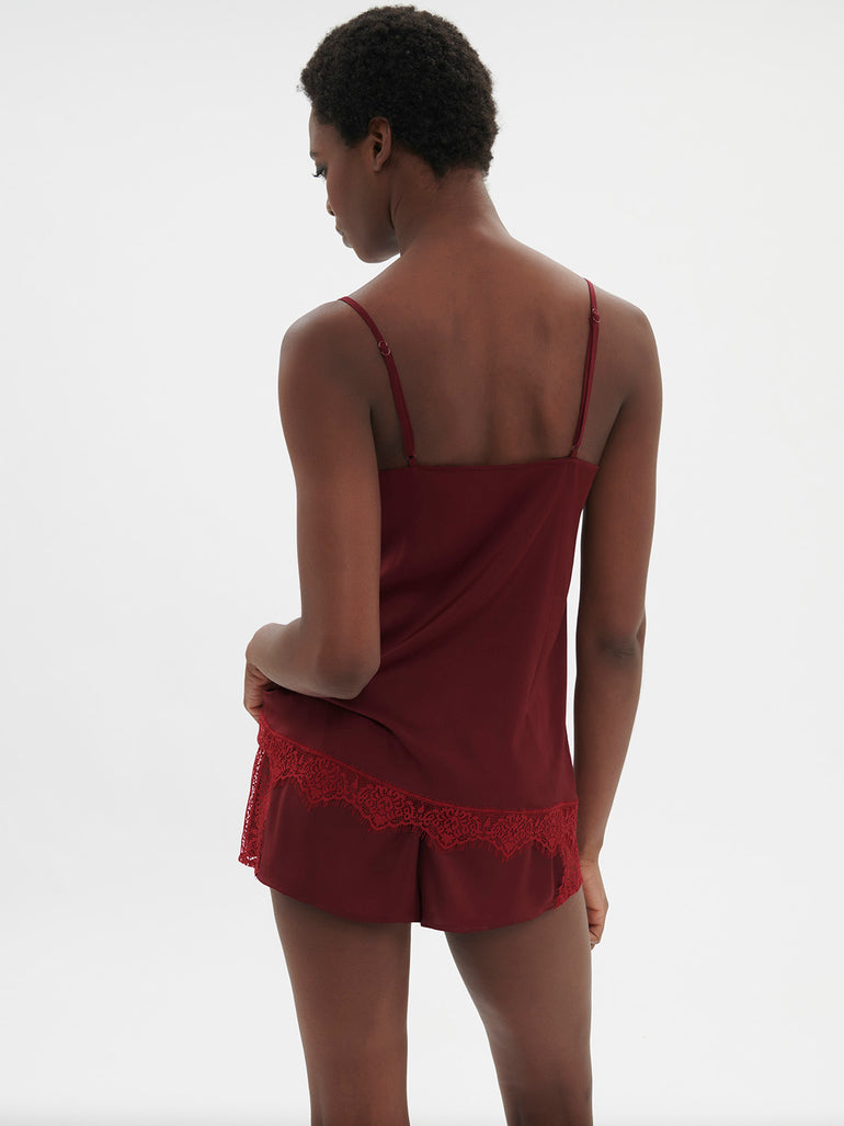 Satin Secrets Short Spinel Red Simone Perele