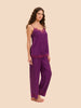 Satin Secrets Pant - Blackberry