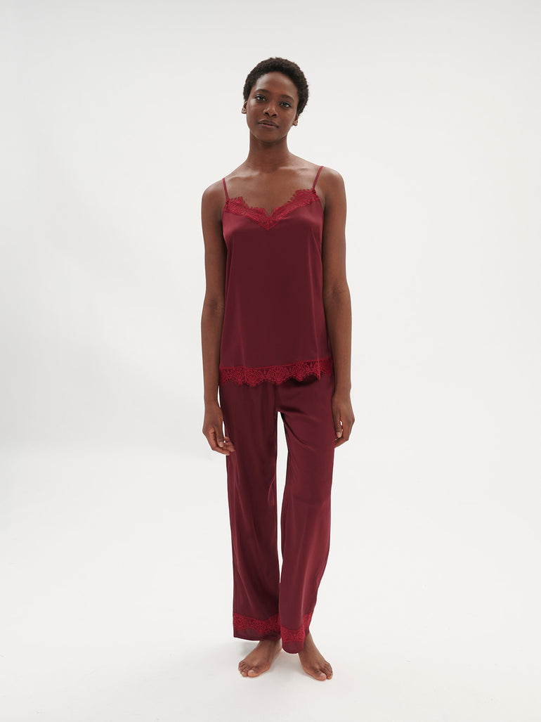 Satin Secrets Pant Spinel Red Simone Perele