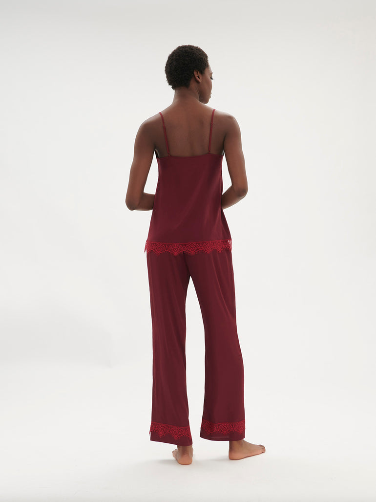 Satin Secrets Pant Spinel Red Simone Perele