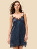 Satin Secrets Nightdress - Feline Blue