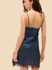 Satin Secrets Nightdress - Feline Blue