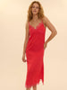 Satin Secrets Long Nightdress - Flamingo