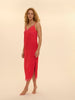 Satin Secrets Long Nightdress - Flamingo