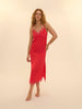 Satin Secrets Long Nightdress - Flamingo