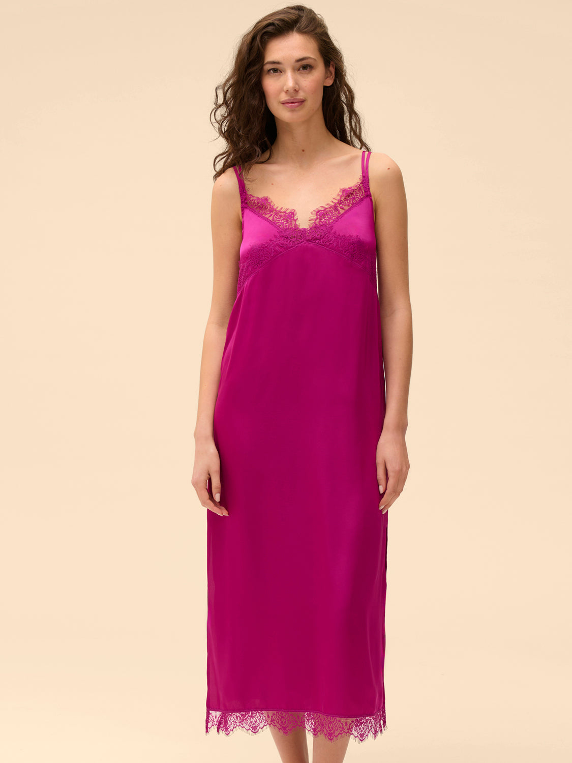 Satin Secrets Long Nightdress Azalea Simone Perele
