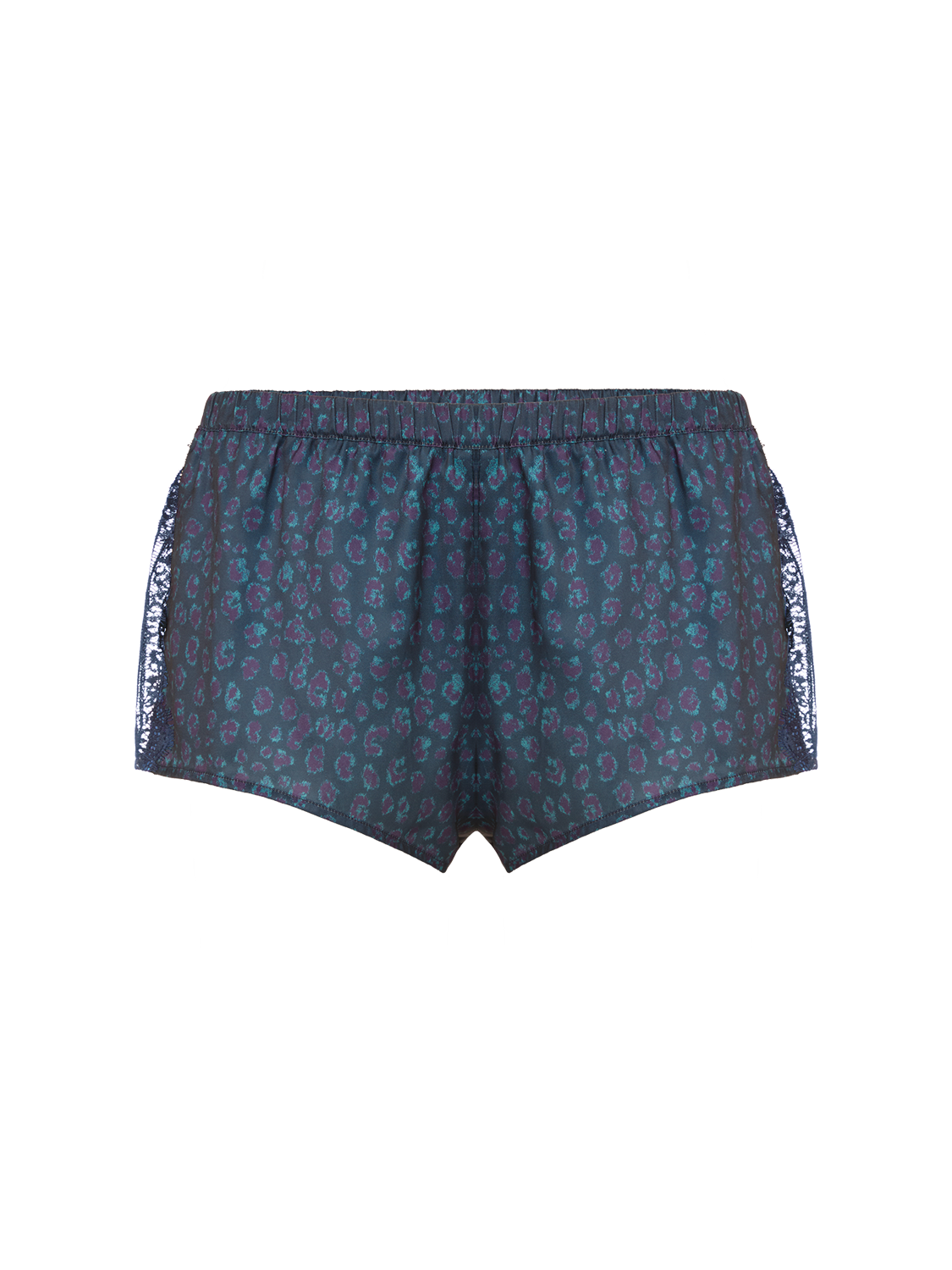 Satin Secrets Short - Feline Blue